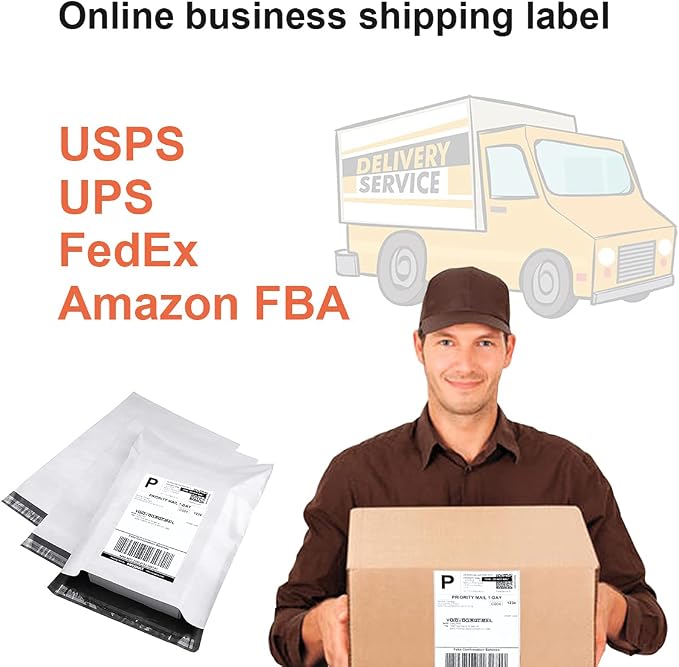 Round Corner 8.5" x 5.5" Address Labels, Half Sheet Shipping Labels, 150 Sheets Self Adhesive Mailing Labels for Laser & Inkjet Printers