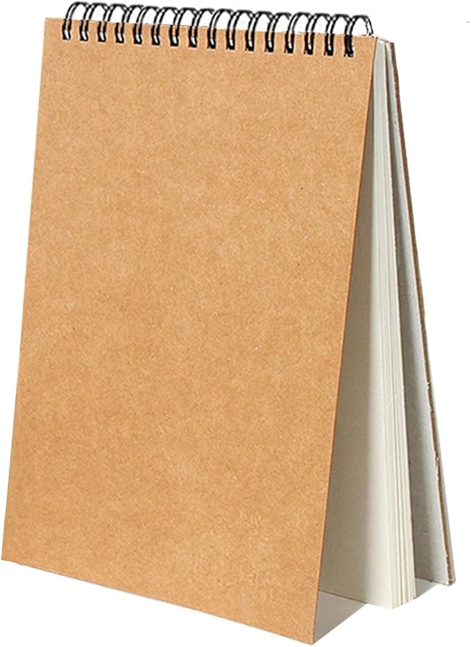 Sketch Book Pad, Drawing Paper 5.5" x 8.5" Spiral Bound, Bound (98lb/160gsm), Pack of 1, Durable Acid Free Sketchbook for Painting, 30 Sheets Each (1 Pack- 5.5"X8.5")