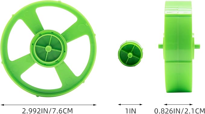 Desktop Tape Dispenser Adhesive Roll Holder (Fits 1" & 3" Core) with Weighted Nonskid Base (1Pack-Green)
