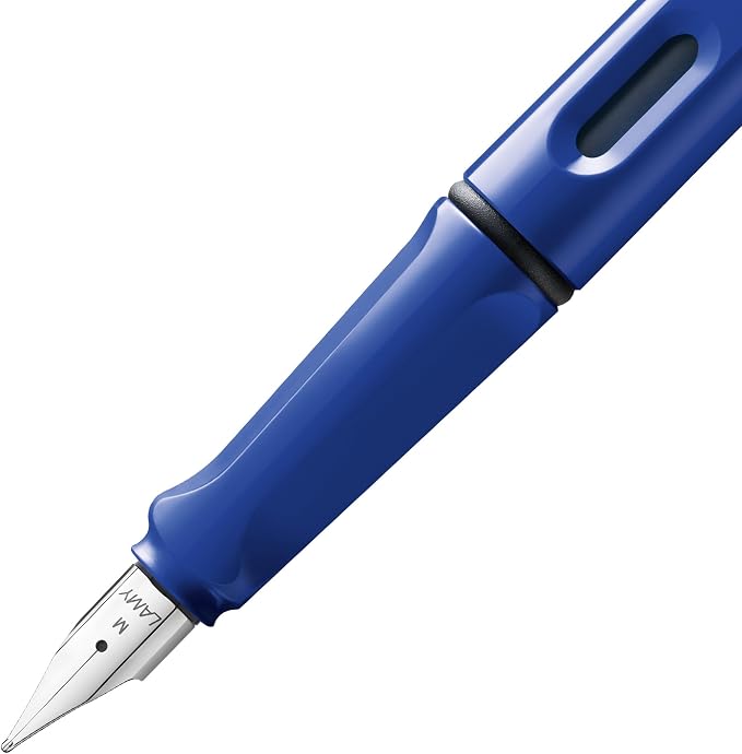 Lamy safari Fountain Pen - Elegant Design Cool Pens, Best Pens For Smooth Writing, Journaling, and Calligraphy - Blue Medium Point Pen