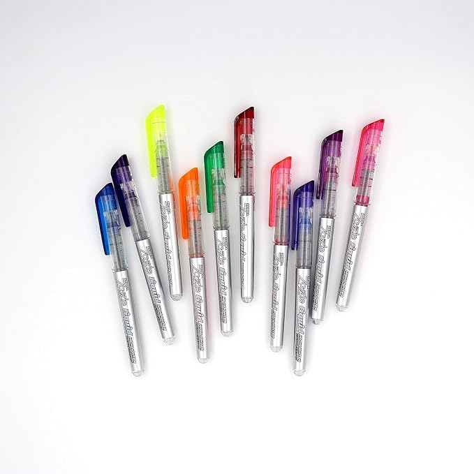 Zebra Pen Zazzle Liquid Highlighter, Assorted Ink Colors, Chisel Tip, 10-Pk