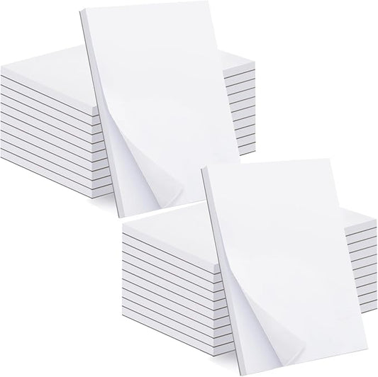 Beieverluck 20 Pack Note Pads 4x6, Small Notepads Memo Pads, 50 Sheets Per Note Pad, Blank Scratch Pads Mini Notepad for Grocery Shopping To Do Lists Writing Quick Notes Work Home Office