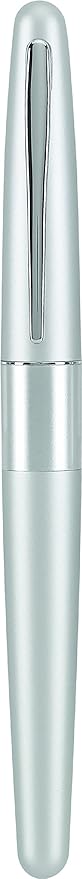 PILOT Metropolitan Collection Fountain Pen, Silver Barrel, Classic Design, Medium Nib, Black Ink (91108)