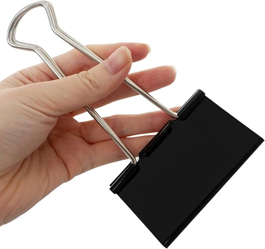 3 Inch Jumbo Binder Clips(36 Pack), Extra Large Binder Clip | Heavy Duty Paper Clamps for Office and Home Supplies, Black