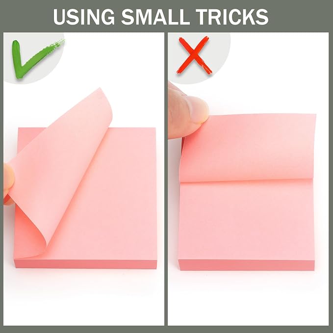 Eastern Wolf Sticky Notes 2x2 in, 16 Pads, 8 Bright Colors, 100 Sheets/Pads | Ideal for office, School, Home, and Study Notes.