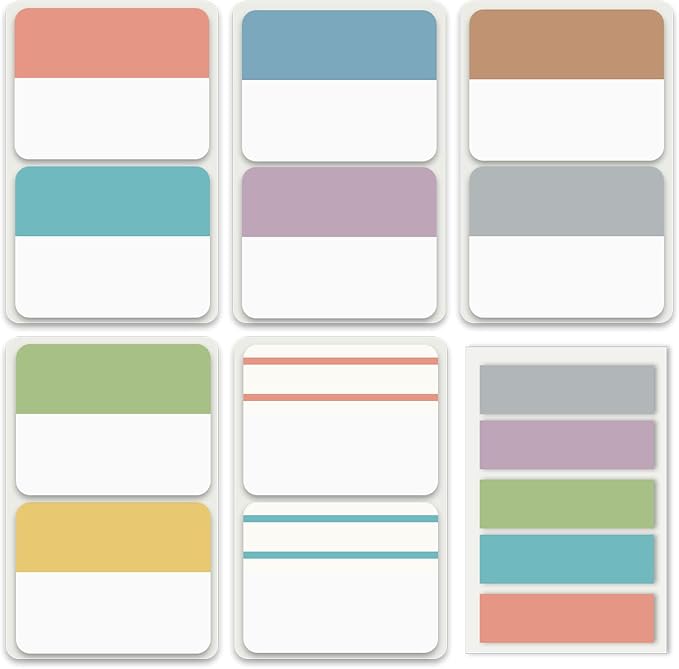 ELII 300 Pcs Tabs 2 Inch Sticky Index Tabs,Writable Book Tabs Pastel | Page Tabs Colored Page Markers, Tabs for Books, Notebook Tabs, Tabs for Annotating Books,Repositionable, Smooth Writing