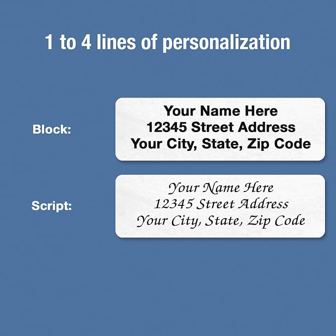 Colorful Images Return Address Mailing Labels, 3/4" x 2 1/2" | Clear, Self-Adhesive, With Dispenser, Customize with Name & Shipping Address
