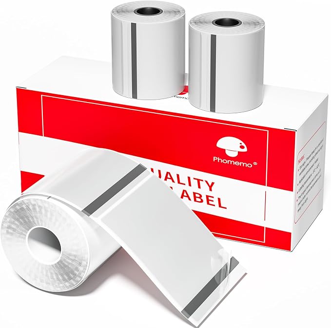 3 Rolls Phomemo Transparent Labels, 1.57'' x 2.36'' (40 x 60mm) Sticker for Phomemo M220 M110 M108 M250 M260 M221 M120 M150 Label Maker, for Barcode, Qr Code, Box, Name | for Phomemo M220 M110 M108 M221 M120 M250 M260 M150 Label Maker, for Barcode, Qr ...