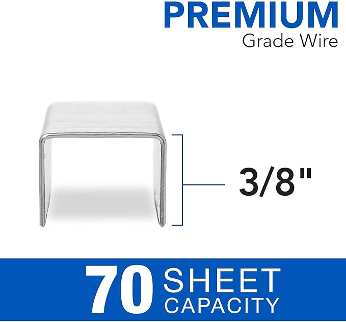 Swingline Staples, Premium High Capacity for Desktop Staplers, 3/8" Length, 125/Strip, 2500/Box, Jam Free, Optima (35550)