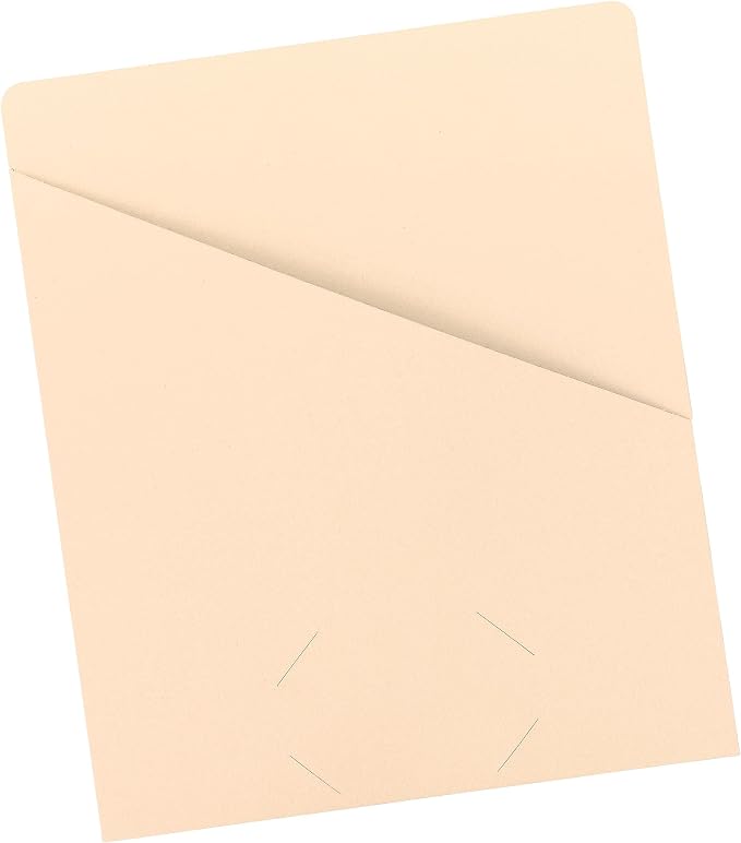 Smead Slash Jacket, Letter Size, Manila, 25 per Pack (75430)