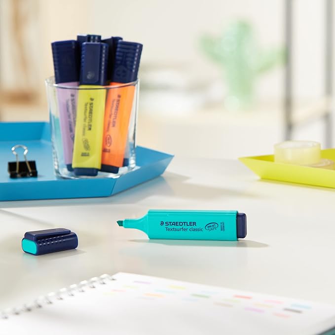 STAEDTLER 364 WP20 Textsurfer Classic Highlighter - Assorted Neon and Pastel Colours (Pack of All 20 Colours)