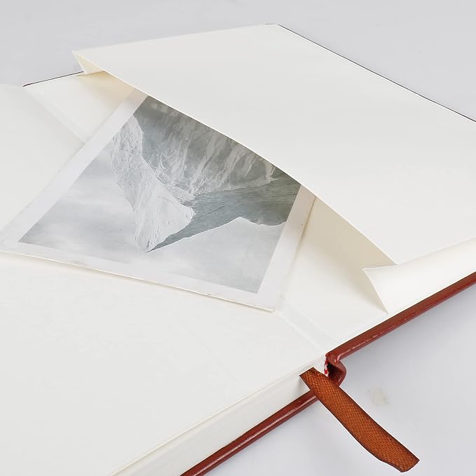 Blank Journal Notebook, (Brown), 160 Pages, Medium 8.3x5.7 inches - 100 gsm Thick Paper, Hardcover