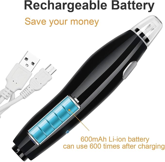 AFMAT Electric Eraser for Artists, Rechargeable Electric Eraser Kit, 140 Refills for Drafting, Electric Pencil Eraser - Battery Operated for Drawing Pencils, Crafts, Arts EE04(Black)