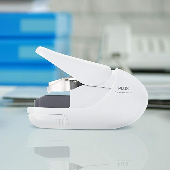 Plus 31250 Paper Clinch, Glossy White