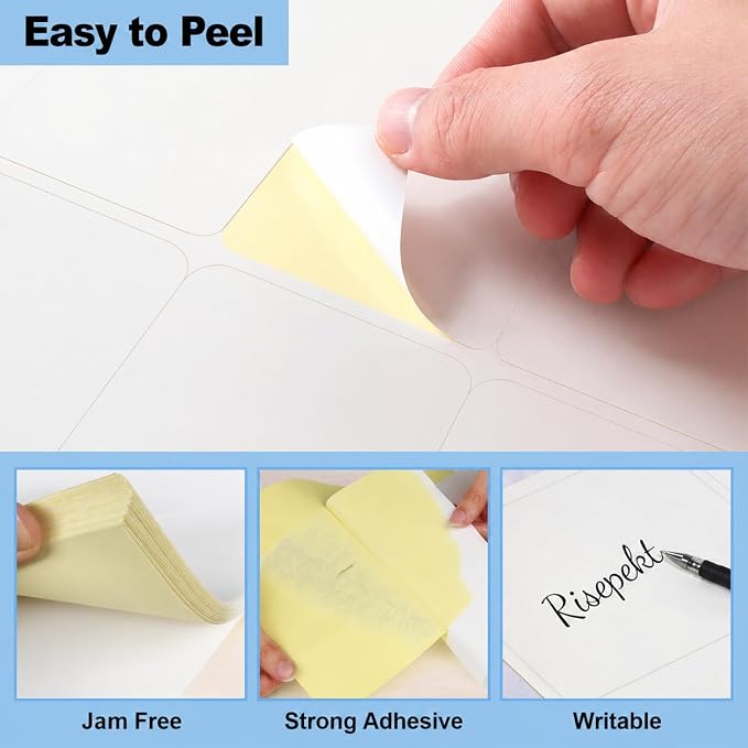 500 Sheets 15000 Pcs 30 Up 1" x2-5/8 Shipping Address Barcode Labels for Laser & Inkjet Printers, 1x2.625 FBA Labels on US Letter, 30 per Sheet Return Address Labels, 30 per Page