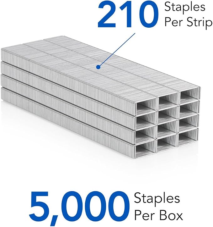 Swingline Staples, Standard Staplers for Desktop Staplers, 210/Strip, 5000/Box (79350)