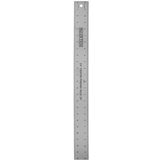 Stainless Steel Center Finding Ruler. Ideal