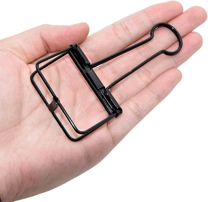 Extra Large Binder Clips 2 Inch, Clamps Black for Office School Supplies (15Pcs)