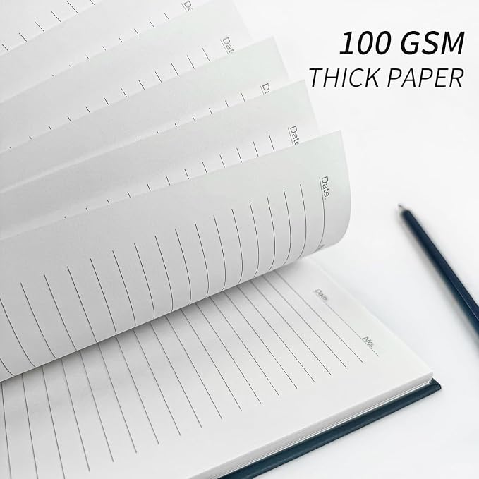 Lined Spiral Notebook A4 Large Journal 8.5" x 11",6 Pack 7mm College Ruled Hardcover Notebooks 160 Pages 100GSM Thick Paper for Note Taking School Office Supplies