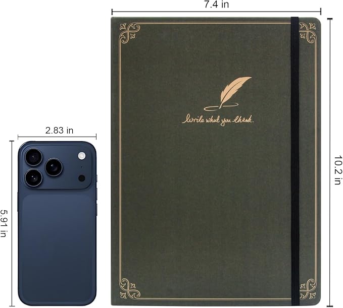 WETLOTE European Vintage Pattern Notebook - Made of sustainable and excellent quality paper,gold fabric and simple patterns, suitable for office, school and many other occasions(Line/Black/B5)