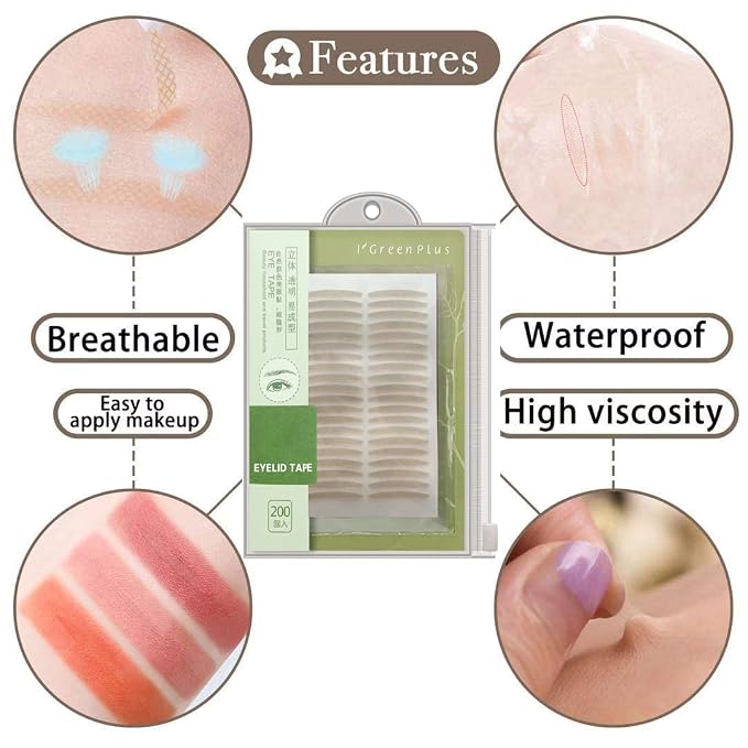 Eyelid Tape Stickers Eyelid Lift Strip Correction for Uneven Mono-Eyelids