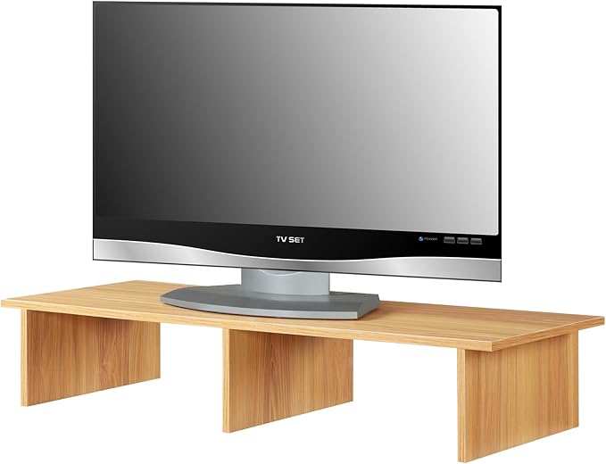Convenience Concepts Designs2Go TV/Monitor Riser for TVs up to 46 Inches, Light Oak