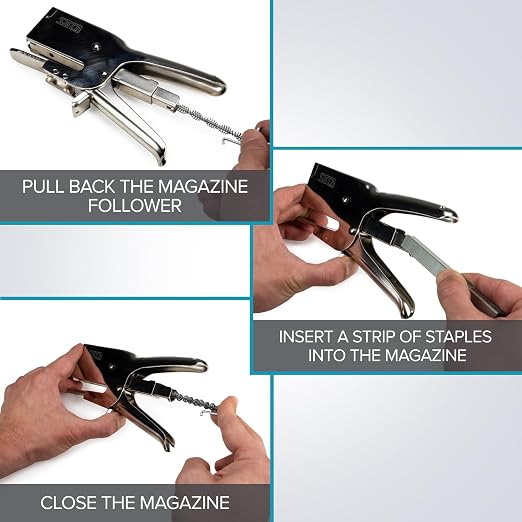 IDL Packaging Heavy Duty Staples for Plier HSP-12 - 7/16" x 1/12" x 0.04" (1 Box, 5000 pcs) - Non-Rusting, Durable Industrial Staples - Zinc-Plated Steel