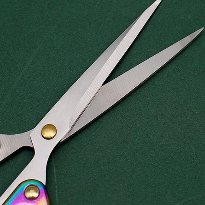 6.3-inch Small Craft Scissors, Sharp Blades Office Scissors for Desk, Stainless Steel All Purpose Scissors for Office, Home, School, DIY, Sewing, Fabric (Colorful)
