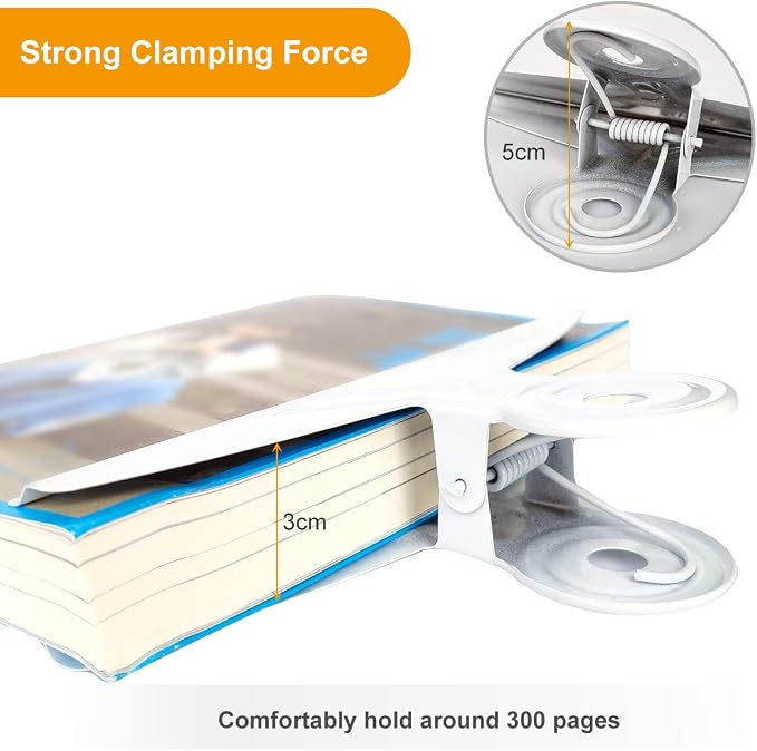 Extra Large Bulldog Clips White - Coideal 2 PCS 20cm Jumbo XL Bull Binder Paper Clip Clamps for Office School Drawing (7 7/8 Inch)