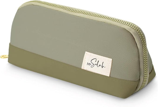 Mr. Pen- Wide-Opening Pencil Case, Triangle Design | Compact & Spacious Pencil Cases with 5 Mesh Pockets, Bag Pouch, Box Organizer for Students, School Supplies, Aesthetic Supply