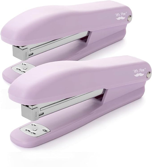 Mr. Pen- Office Stapler with Staples, 2 Pack, 200 Staples 1/4" | 20 Sheet Capacity, Desktop Stapler for Students, Office Supplies, Ergonomic Design for Comfortable Use, Jam-Free