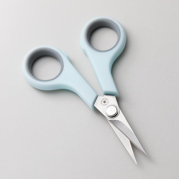Missouri Star Small Scissors 4.5” - Mini Scissors All Purpose for Cutting Fabric, Sewing, Crafting - Ultra Sharp with Comfort Grip and Blade Cover, NOT8077