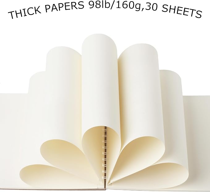 2 Pack Aesthetic Kids Spiral Cute Sketch Book,98lb/160gsm Acid Free Thick Paper Van Gogh A4 Blank Mixed Media Journal Art Sketchbook Artist Drawing Book Paper Painting Sketching Pad