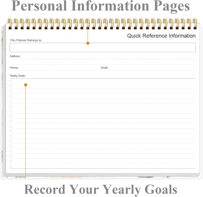 Weekly Productivity Planner - 8.5" x 11" Dashboard Desk Notepad Has 6 Focus Areas to List Tasks for Goals, Projects, Clients, Academic or Meal-Organize Your Daily Work Efficiently, 54 Weeks, Rose Leaf