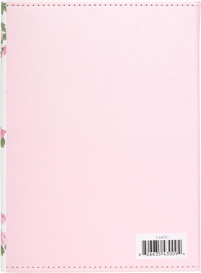Laura Ashley Journal 256 Lined Pages Elegant Floral Hardcover Notebook | Scalloped Magnetic Flap Closure Keeps Notes Secure, Elegant Botanical Style Ideal for Diaries and Gifting