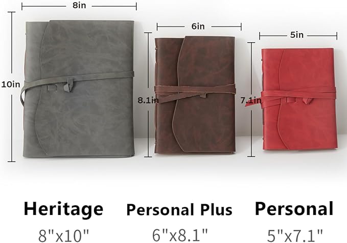 RILIHO Leather Journal for Women - A5 Notebook 6x8.1 Inch, Genuine Leather Diary for Writing, Vintage Style, Ideal for Men and Women, Artists, Travelers, Red