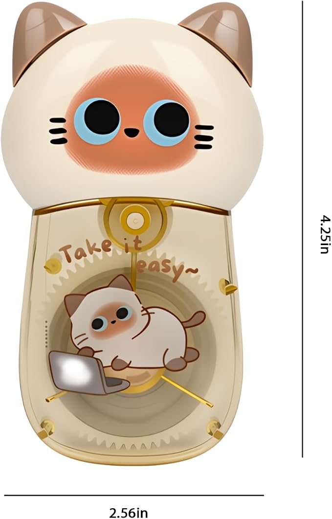 Cute Cat White Correction Tape Kawaii Extra-Long Correction Tape – 98ft (30m) Each with Aesthetic Cute Cartoon Cat Applicator for Back To School Office Supplies