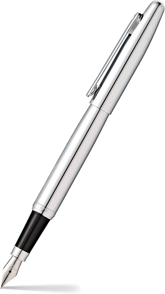 Sheaffer VFM Chrome Fountain Pen with Medium Nib
