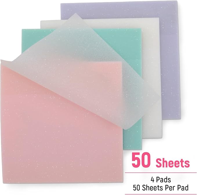3x3 Sticky Notes, 4 Pads Clear Sticky Notes + 4 Pads Colorful Sticky Pads | Office Todo List & Brainstorming;Perfect for Textbook Annotation & Reminders;Great for Classroom Organization & Board Work