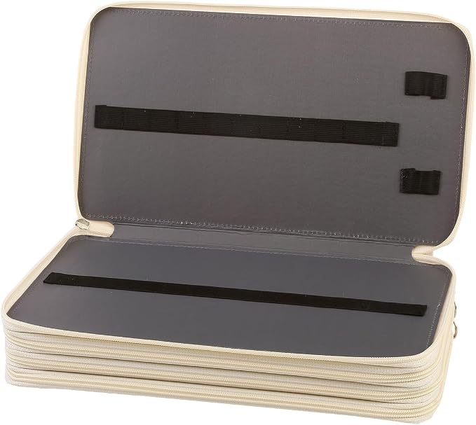 300 Slots Colored Pencil Case Organizer, 4 Layer Bag | Twill Oxford fabric,103 elastic loops,detachable handle,for travel,home storage,drawing tools,creative gifts