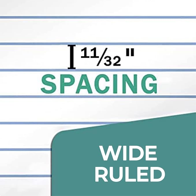Rosmonde 1152 Pack Loose Leaf Paper Bulk, 172800 Sheets, Wide Ruled Bulk | Pallet of Filler Paper, 150 Sheets/Pack, 8 x 10.5", Bulk Notebook Paper, 3 Hole Punched, School & Office, 4-7 Days Transit