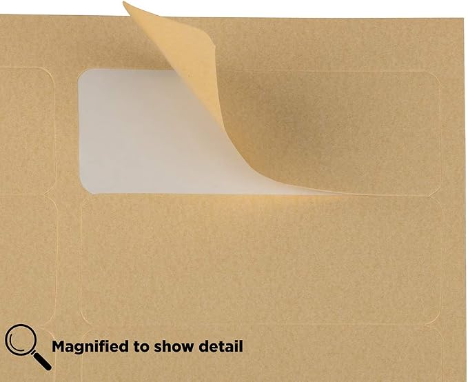 JAM PAPER Return Address Labels - Standard Mailing - 1 x 2 5/8 - Gold Metallic - 120 Shipping Labels/Pack