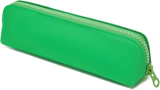 Pencil Case Small Pencil Pouch Slim (Grass Green, Oxford)