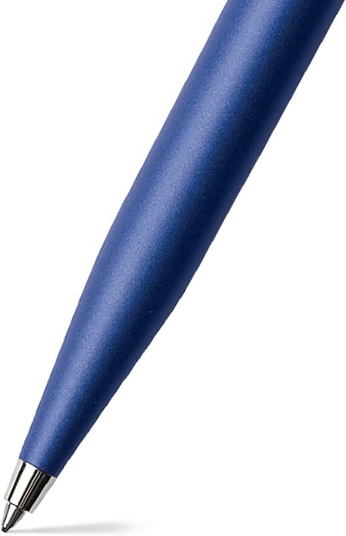 Sheaffer VFM Neon Blue Ballpoint Pen with Chrome Trim
