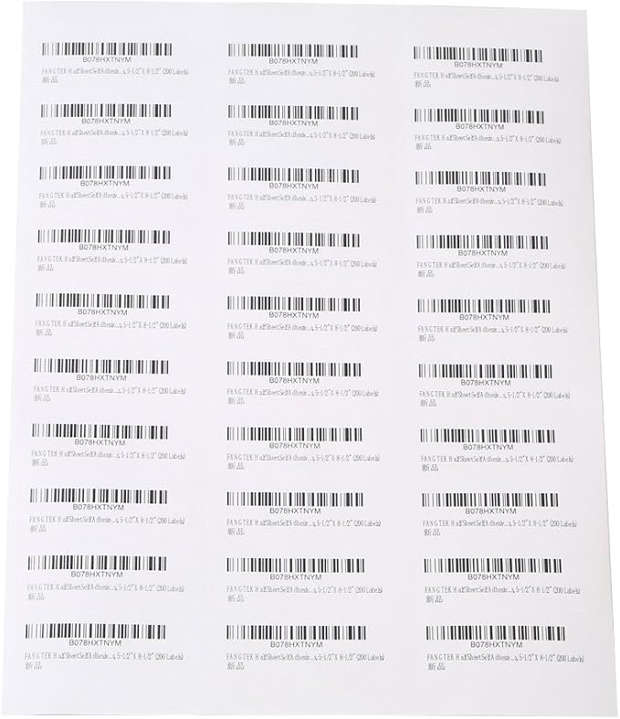 [500Sheet, 15000 Labels] 30 up Labels Address Labels 1" x 2-5/8" Sticker Paper for Laser/Ink Jet Printer Mailing Label 8.5"×11" White 30 per Sheet