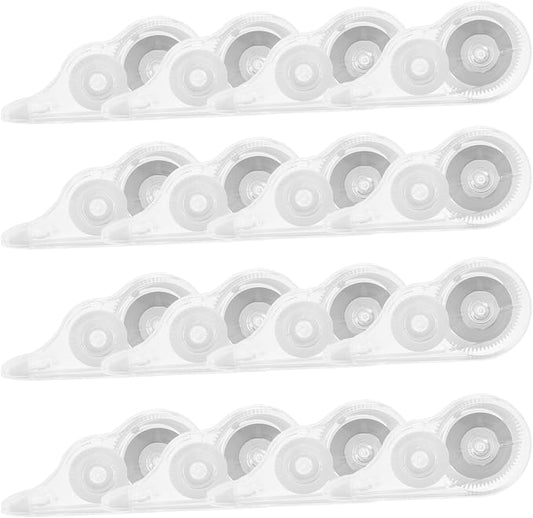 16 Pcs 39.4 Ft Clear Correction Tape, White Wrong Out Tape Roller Bulk for Noting, Teacher Supplies, School, Office