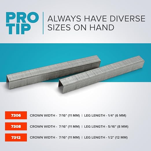 IDL Packaging Heavy Duty Staples for Plier HSP-12 - 7/16" x 1/12" x 0.04" (1 Box, 5000 pcs) - Non-Rusting, Durable Industrial Staples - Zinc-Plated Steel
