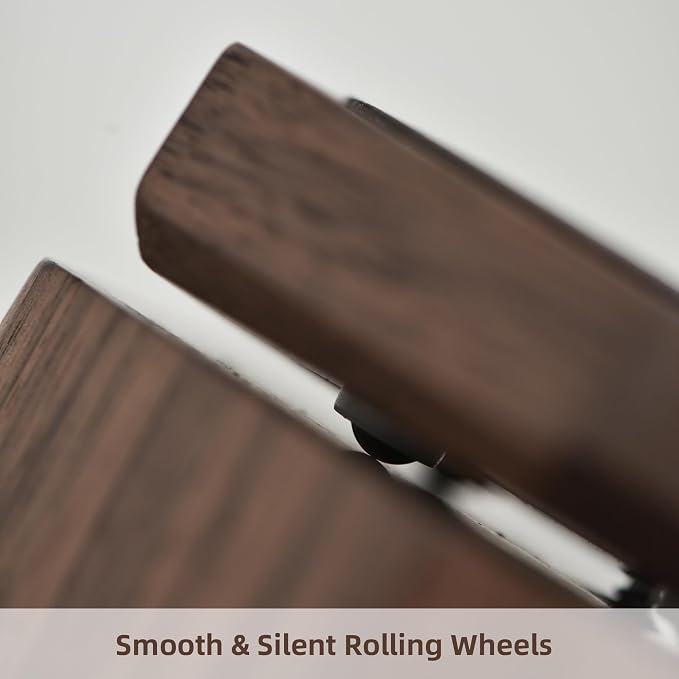 Solid Wood Pen Holder for Desk, Rotating Pencil & Pen Holder | Black Walunt Wood & Cherry Wood Pen Cup, Hexagonal, Walnut Desk Accessories, Desk Organizer for Office,Gift for Horse Lover