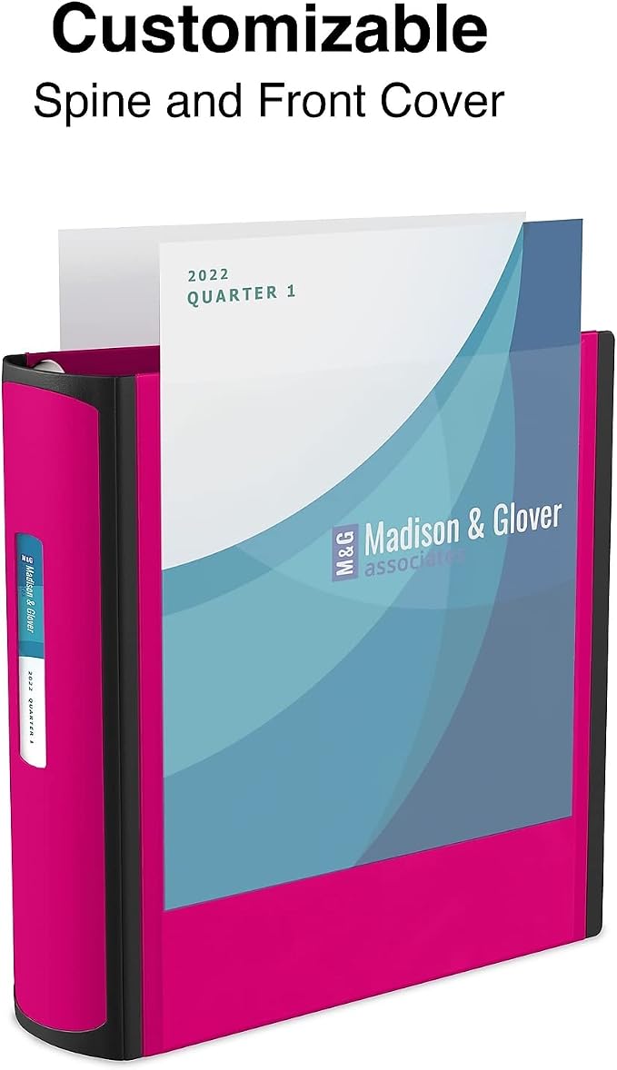 Staples Better Binder, 3" Heavy‑Duty D‑Ring 3‑Ring Binder, Pink, Reinforced Spine, 600‑Sheet Capacity, Durable Organizer for Office, School & Presentations, 2‑Pack