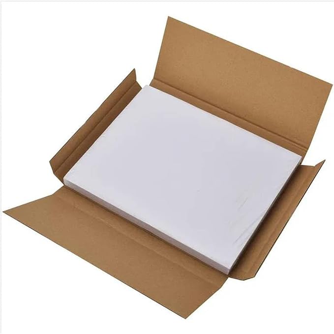 8.5" x 11" Sticker Paper for Inkjet Printers - 300 Sheets Full Sheet Shipping Labels Printable Full Page Labels 8.5×11 White Sticker Paper for Laser Printing - Matte